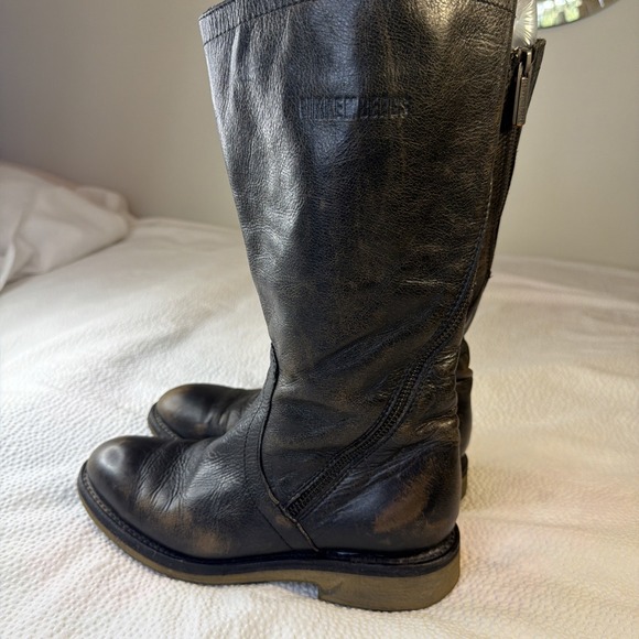 Bikkembergs Shoes - Dirk Bikkembergs archive Black Distressed Moto Boots